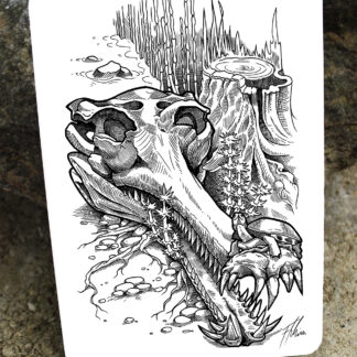 "Gavial" Postkarte