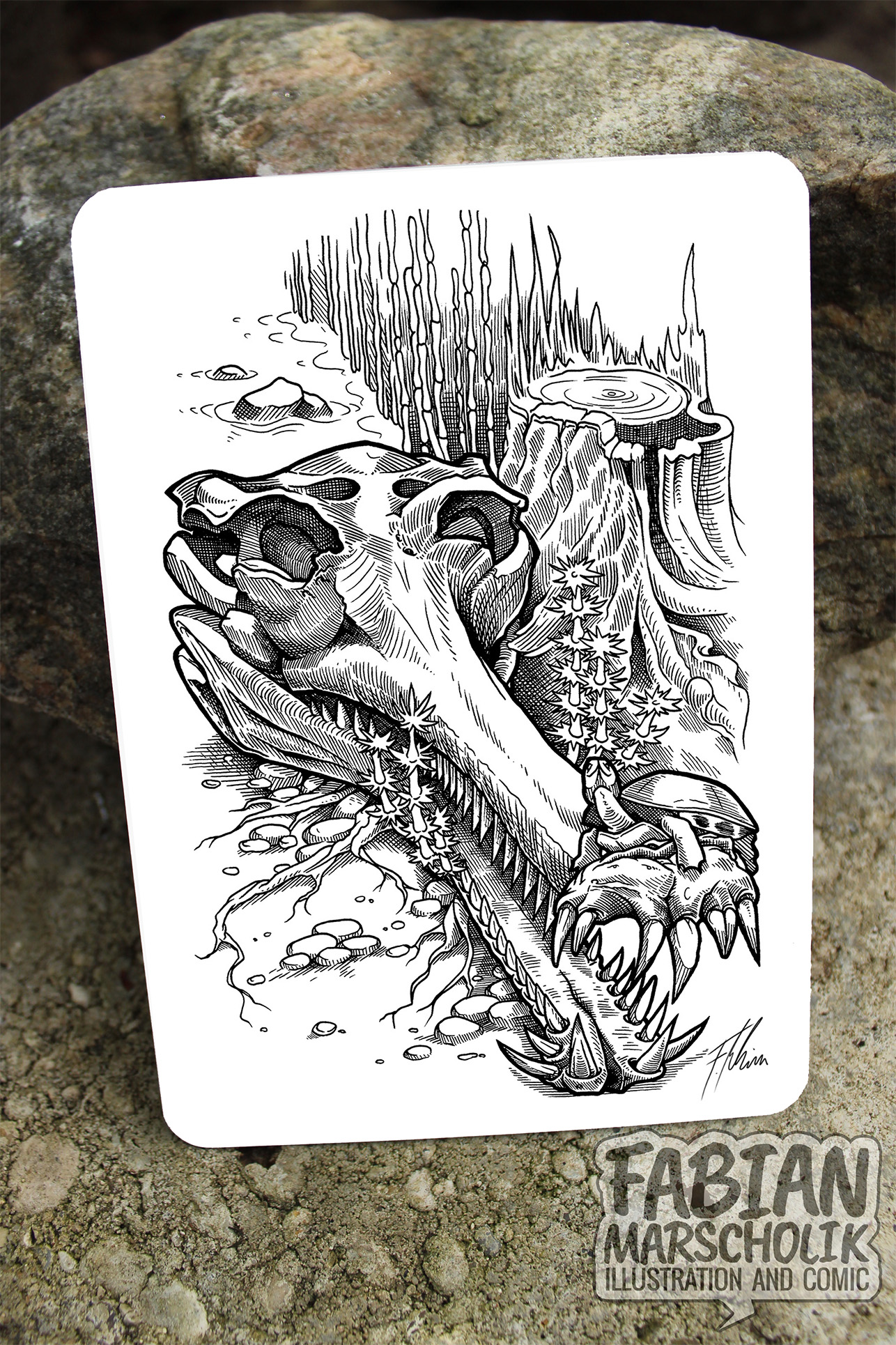 "Gavial" Postkarte